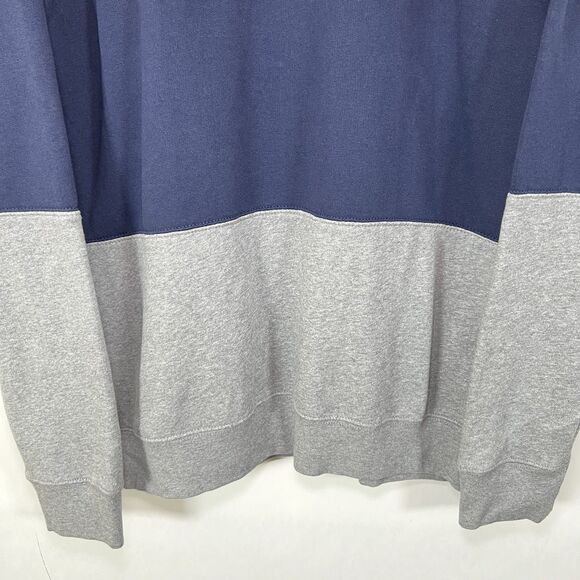 Chaps 1/4 Zip Pullover Sweatshirt Mens Size Medium Red Navy Colorblock NWT - Picture 12 of 12